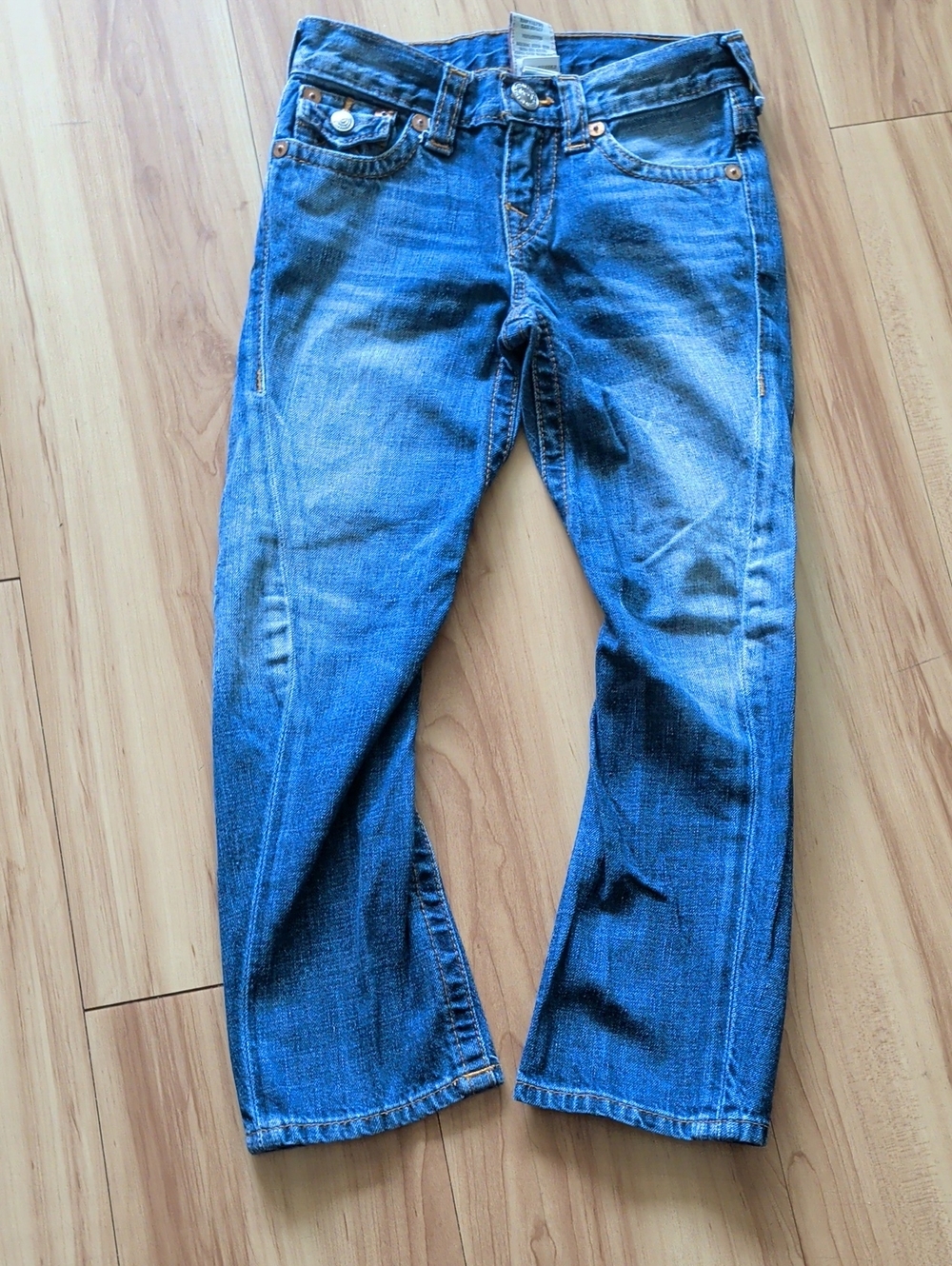 True Religion Boys Straight Blue Denim Jeans